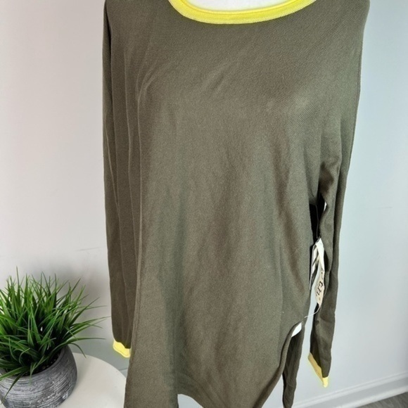 Cloth By Design womens green oversized multi tie knot knit sweater - Picture 2 of 9